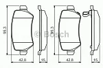 Тормозные накладки BOSCH BS146630