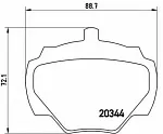 Тормозные накладки BREMBO BS146702