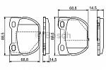 Тормозные накладки BOSCH BS147749