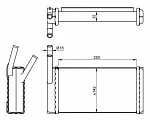 Радиатор печки NRF BS118425