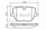 Тормозные колодки BOSCH Задние BS144445 Тормозные колодки BOSCH Задние BS144445