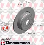 Тормозной диск ZIMMERMANN BS139376