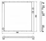 Радиатор охлаждения двигателя NRF BS92273 Радиатор охлаждения двигателя NRF BS92273