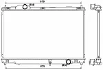 Радиатор охлаждения двигателя NRF BS91055