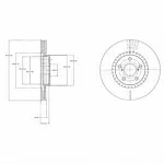 Тормозной диск DELPHI BS139698 Тормозной диск DELPHI BS139698