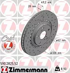 Тормозной диск ZIMMERMANN BS140106