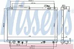 Радиатор охлаждения двигателя NISSENS BS91764