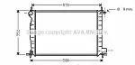 Радиатор охлаждения двигателя AVA BS89894