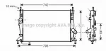 Радиатор охлаждения двигателя AVA BS89857