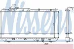 Радиатор охлаждения двигателя NISSENS BS90701