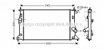 Радиатор охлаждения двигателя AVA BS90055