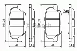 Тормозные колодки BOSCH Задние BS143939 Тормозные колодки BOSCH Задние BS143939