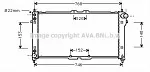 Радиатор охлаждения двигателя AVA BS91570