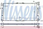 Радиатор охлаждения двигателя NISSENS BS90727