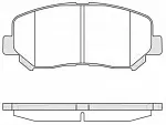 Тормозные колодки REMSA Передние BS142795