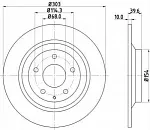 Тормозной диск HELLA BS139694 Тормозной диск HELLA BS139694
