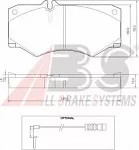 Тормозные накладки A.B.S. BS146652