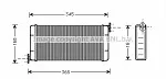 Радиатор печки AVA BS118259