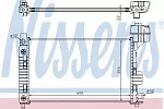 Радиатор охлаждения двигателя NISSENS BS92039 Радиатор охлаждения двигателя NISSENS BS92039