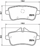 Тормозные накладки BREMBO BS150087