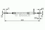 Трос ручника BOSCH BS151417
