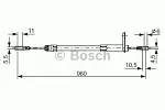 Трос ручника BOSCH BS151469