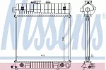 Радиатор охлаждения двигателя NISSENS BS91760