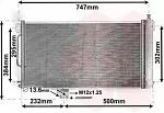 Радиатор кондиционера VAN WEZEL BS98727