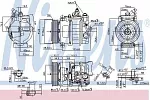 Компрессор кондиционера NISSENS BS97492