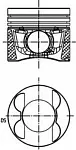 Поршень двигателя KOLBENSCHMIDT BS79550 Поршень двигателя KOLBENSCHMIDT BS79550
