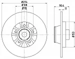 Тормозной диск TEXTAR BS140167