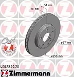 Тормозной диск ZIMMERMANN BS139378