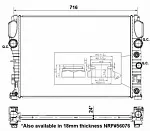 Радиатор охлаждения двигателя NRF BS91351