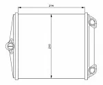 Радиатор печки NRF BS118328