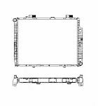 Радиатор охлаждения двигателя NRF BS91622