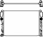 Радиатор охлаждения двигателя SAKURA BS91838