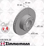 Тормозной диск ZIMMERMANN BS139589