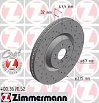 Тормозной диск ZIMMERMANN BS140255