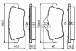 Тормозные накладки BOSCH BS147797