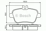 Тормозные накладки BOSCH BS147907