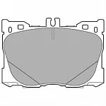 Тормозные накладки DELPHI BS149628