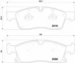 Тормозные накладки BREMBO BS150214