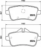 Тормозные накладки BREMBO BS150102