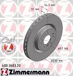 Тормозной диск ZIMMERMANN BS139708