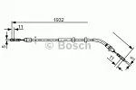 Трос ручника BOSCH BS152334 Трос ручника BOSCH BS152334