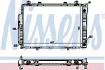 Радиатор охлаждения двигателя NISSENS BS92254 Радиатор охлаждения двигателя NISSENS BS92254