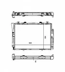 Радиатор охлаждения двигателя NRF BS92099