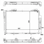 Радиатор охлаждения двигателя NRF BS91565