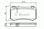 Тормозные накладки BOSCH BS148060