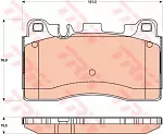 Тормозные накладки TRW BS147540